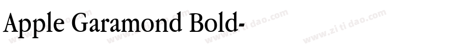 Apple Garamond Bold字体转换